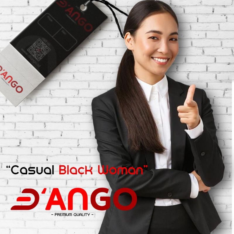Blazer wanita casual black | Blazer Cewe Hitam Polos